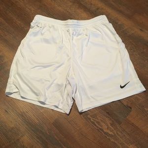 New Nike ladies medium Drifit shorts white